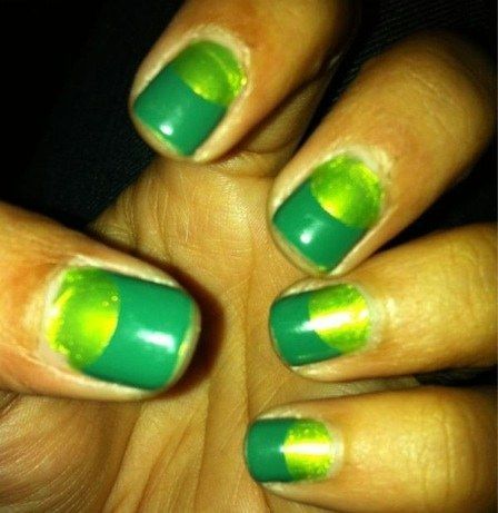 0204 green nail polish rubystein79 bd