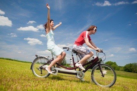 0409 couple riding tandem bike sm