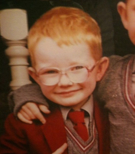 ed sheeran childhood pic