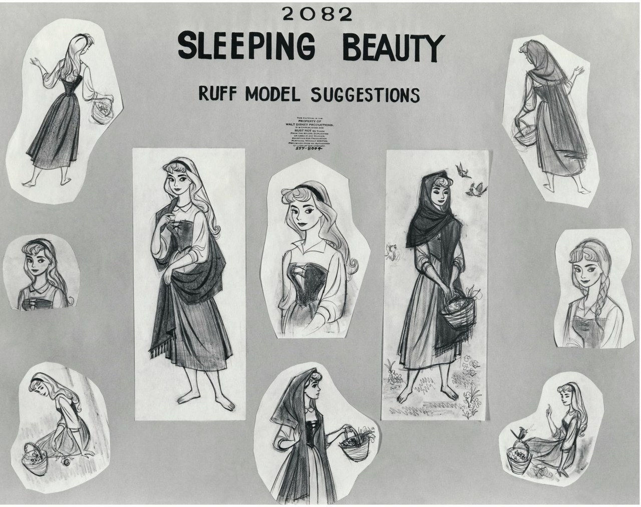 sovende beauty ruff drawings