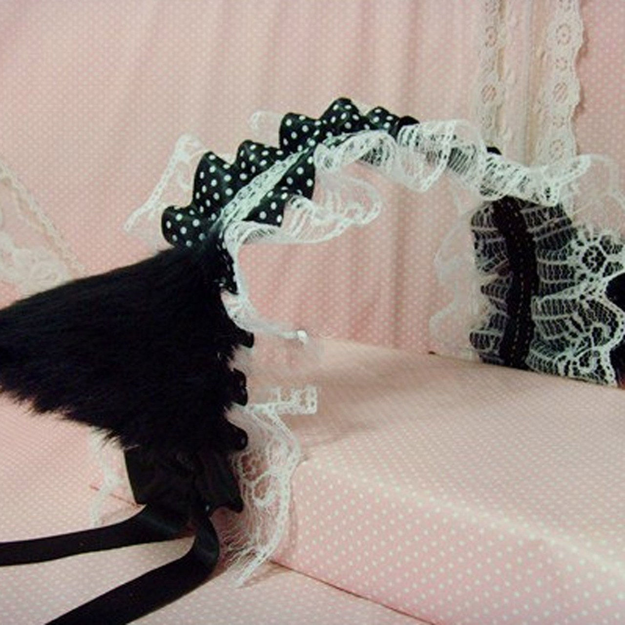 kočka ear garter headband