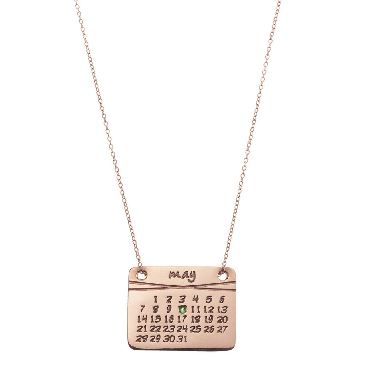 1 wedding date necklaces caldendar roman numerals stamped 0409 courtesy