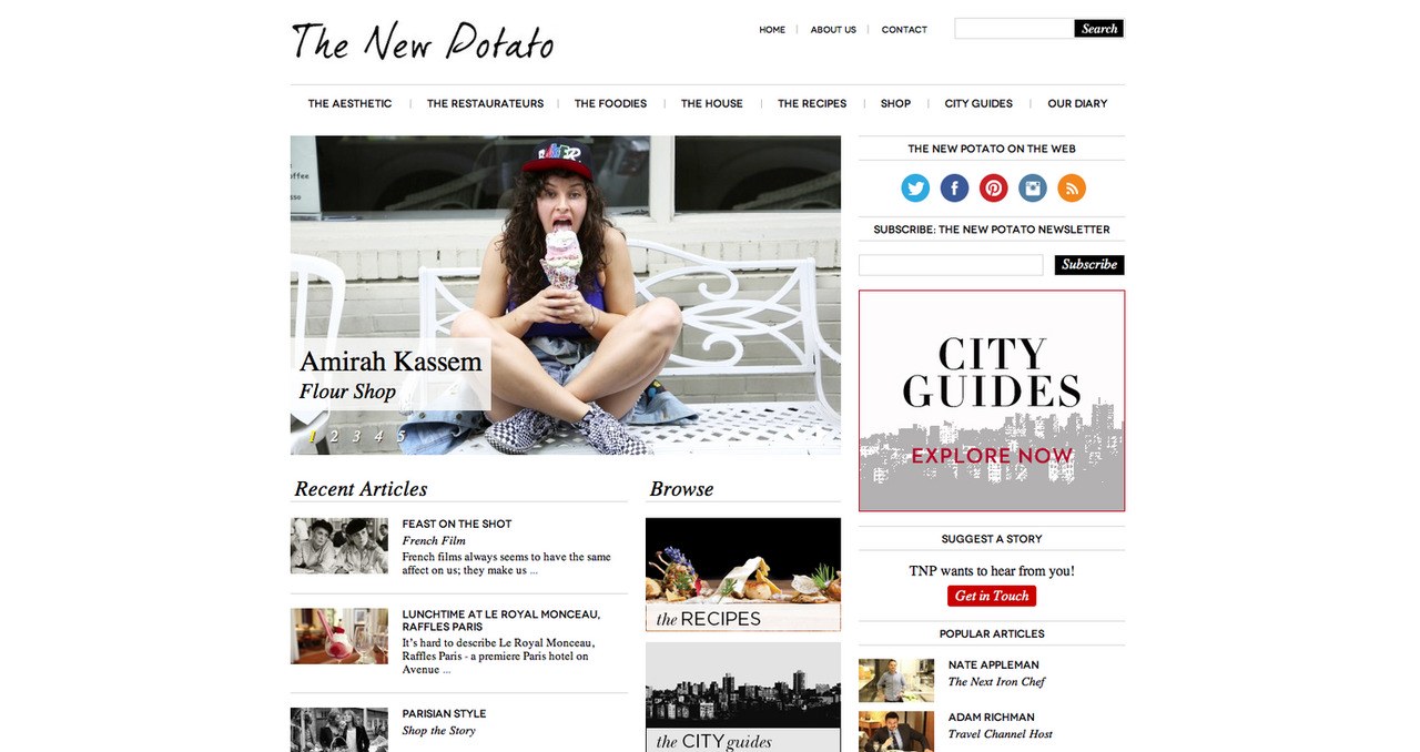 时尚 meets food blogs the new potato