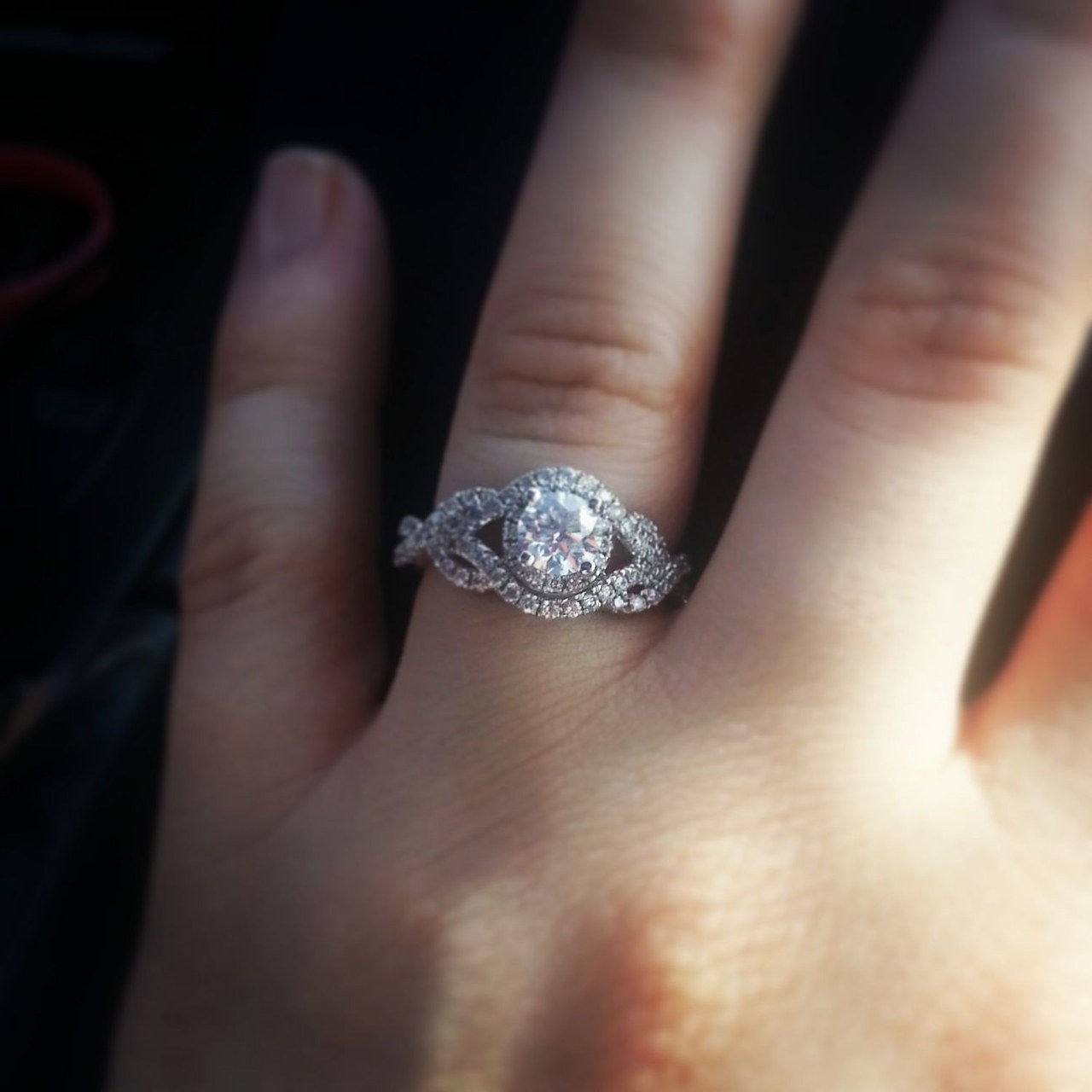 2 real girl diamond engagement rings 093013