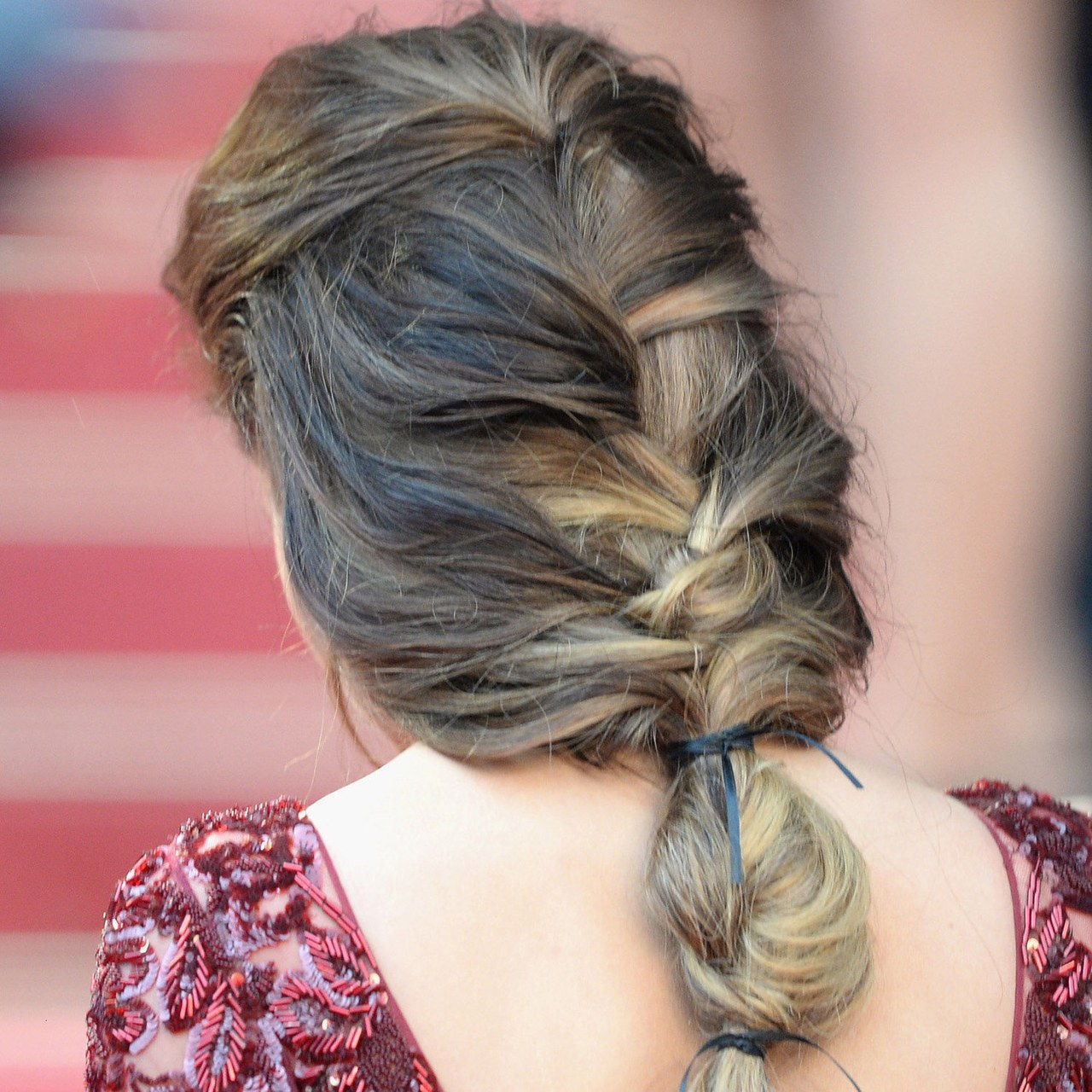 cheryl cole loose braid hairstyles cannes