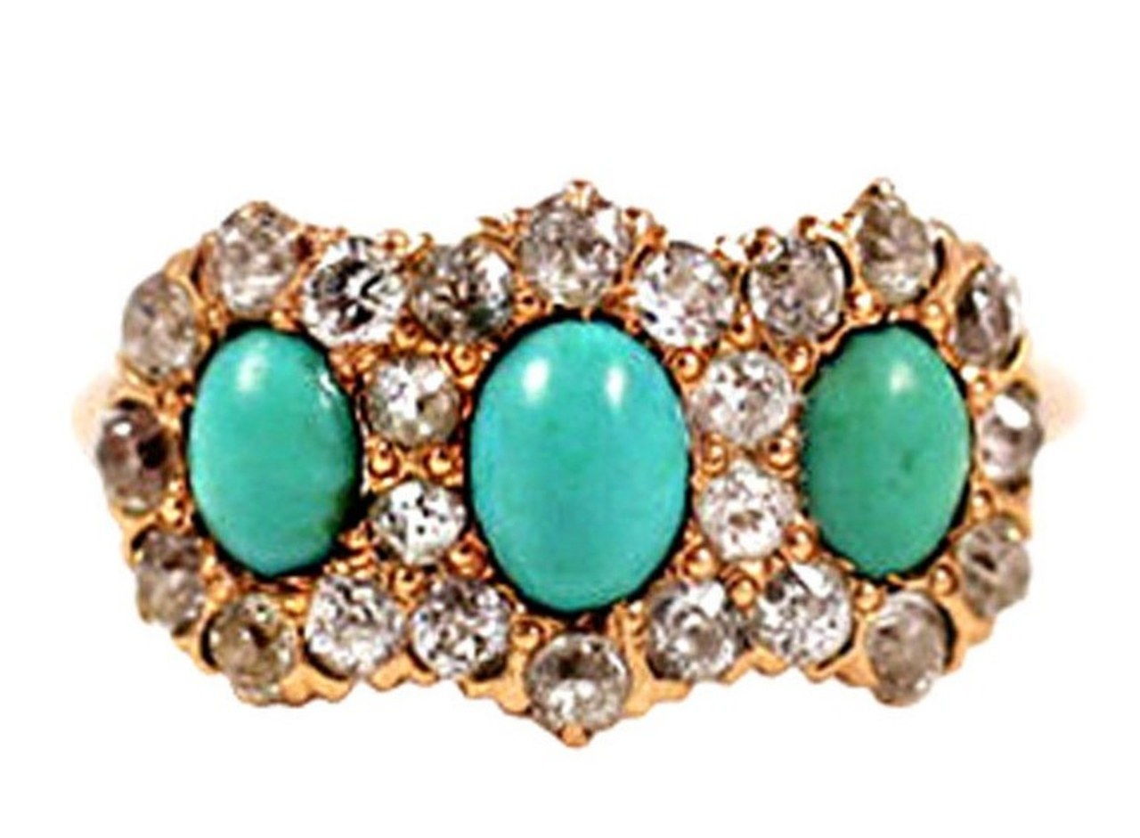 五 december engagement rings turquoise diamond 1204