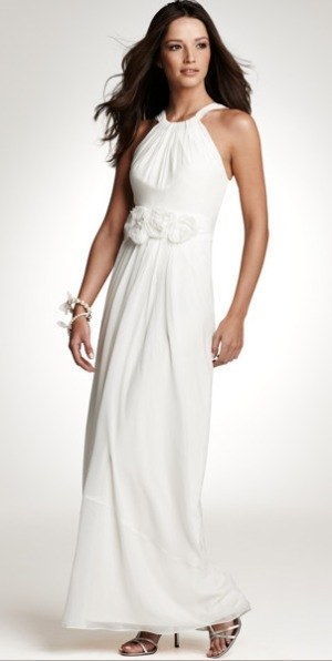 1029 ann taylor silk georgette grecian wedding gown we