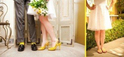 0721 yellow wedding shoes we