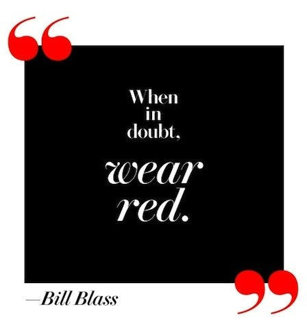 0709 fashion quotes bill blass wear red fa