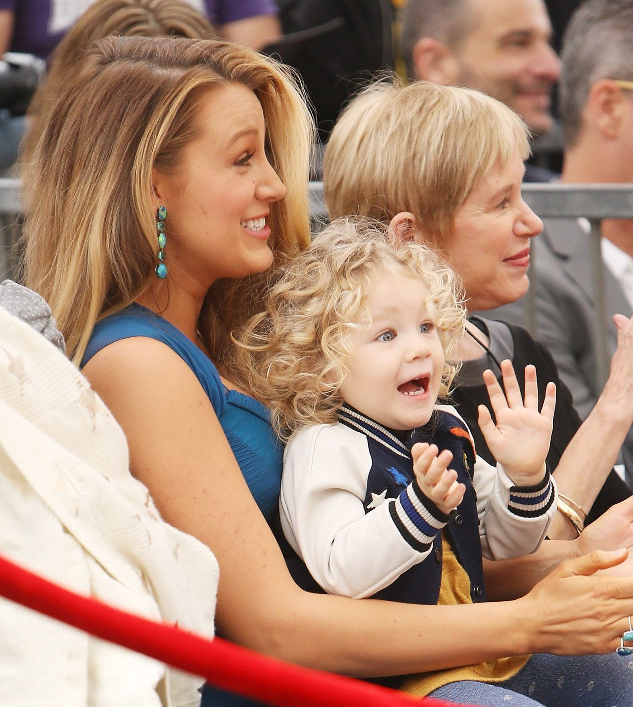 HOLLYWOOD, CA - DECEMBER 15: Blake Lively and her daughter attend the ceremony honoring actor Ryan Reynolds with a Star on The Hollywood Walk of Fame held on December 15, 2016 in Hollywood, California. (Photo by Michael Tran/FilmMagic)