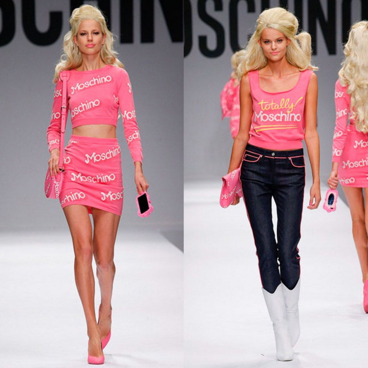 موسكينو spring 2015 runway barbie
