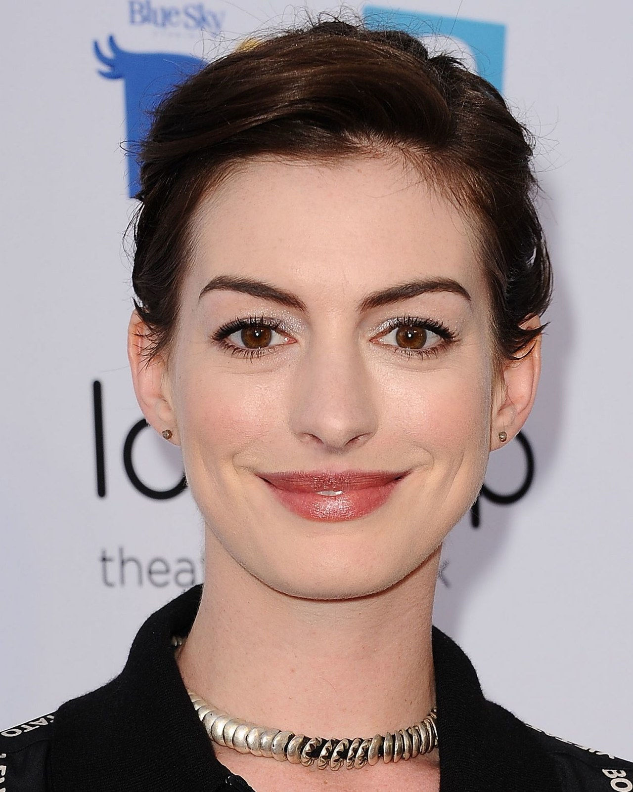 anne hathaway rio 2 hairstyle updo 2