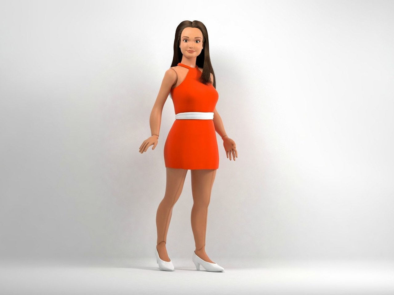 Barbie average body image
