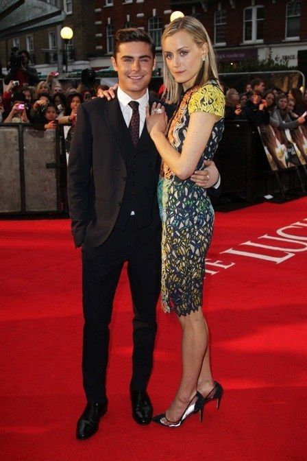 0412 taylor schilling zac efron the lucky one london premiere fa
