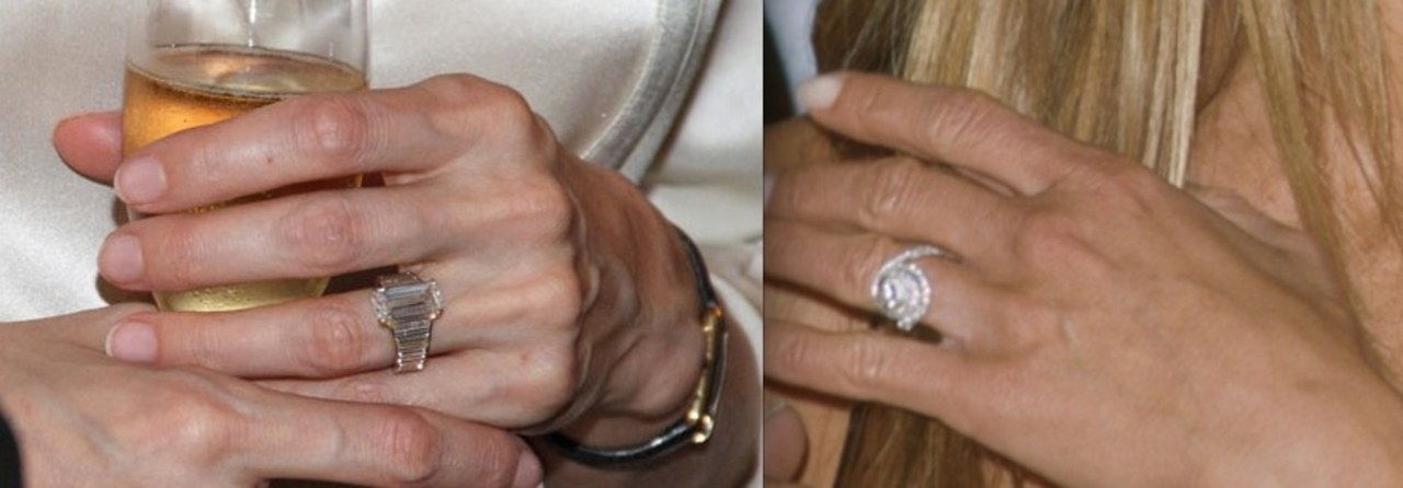 2 engagement ring face off angelina jolie vs jennifer aniston brad pitt
