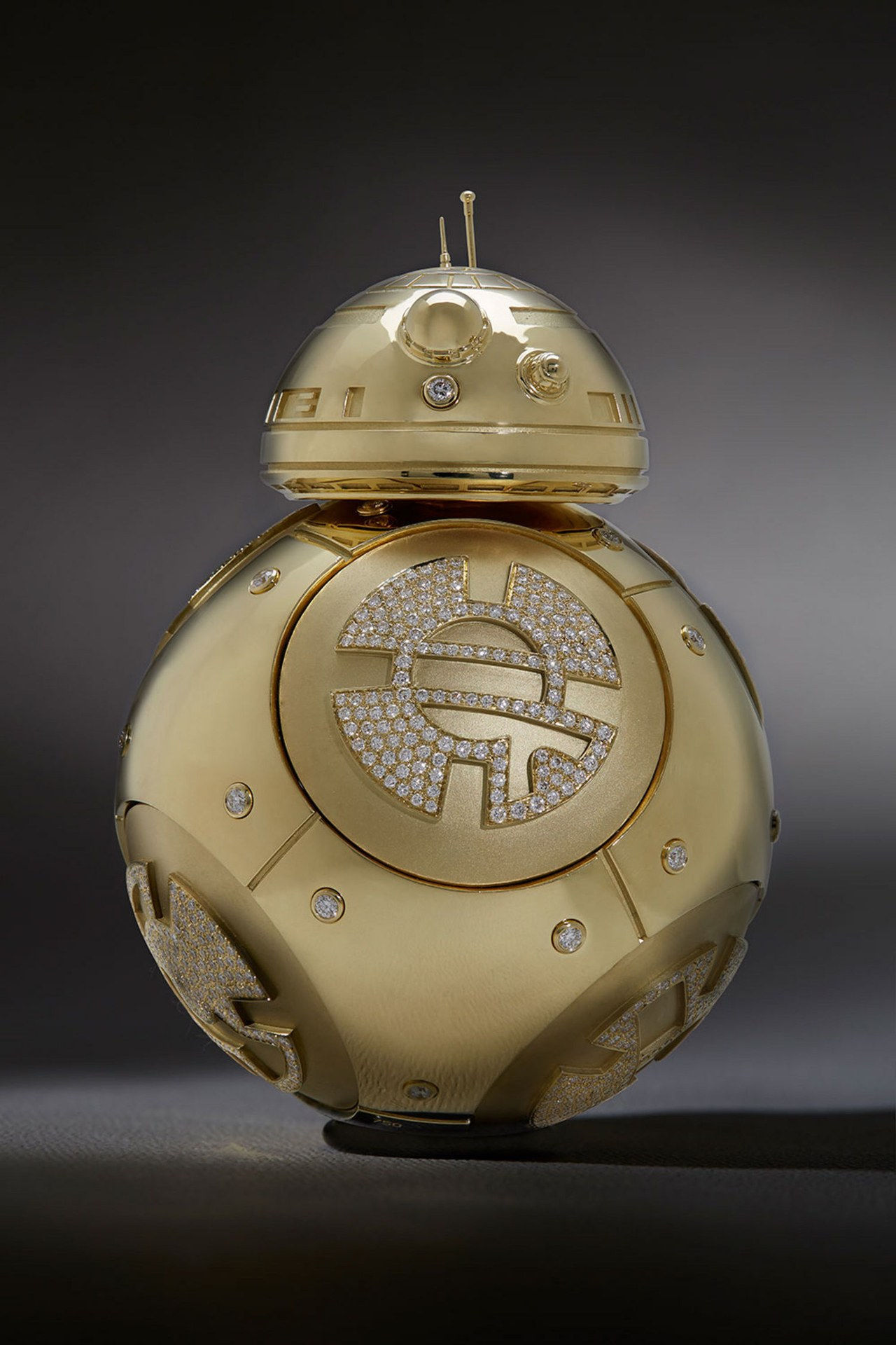 hvězda wars bb8 drone diamond gold