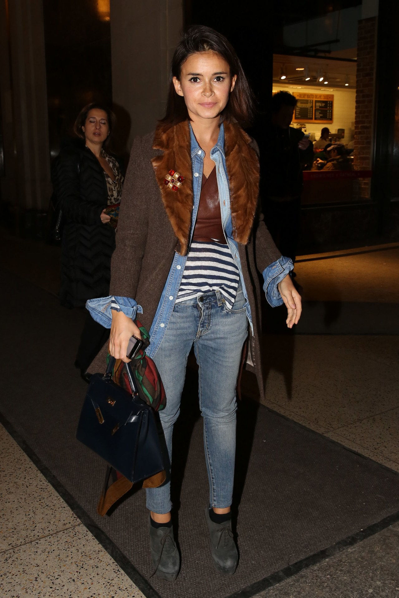 米罗斯拉瓦 duma jeans jacket nyfw february 2014