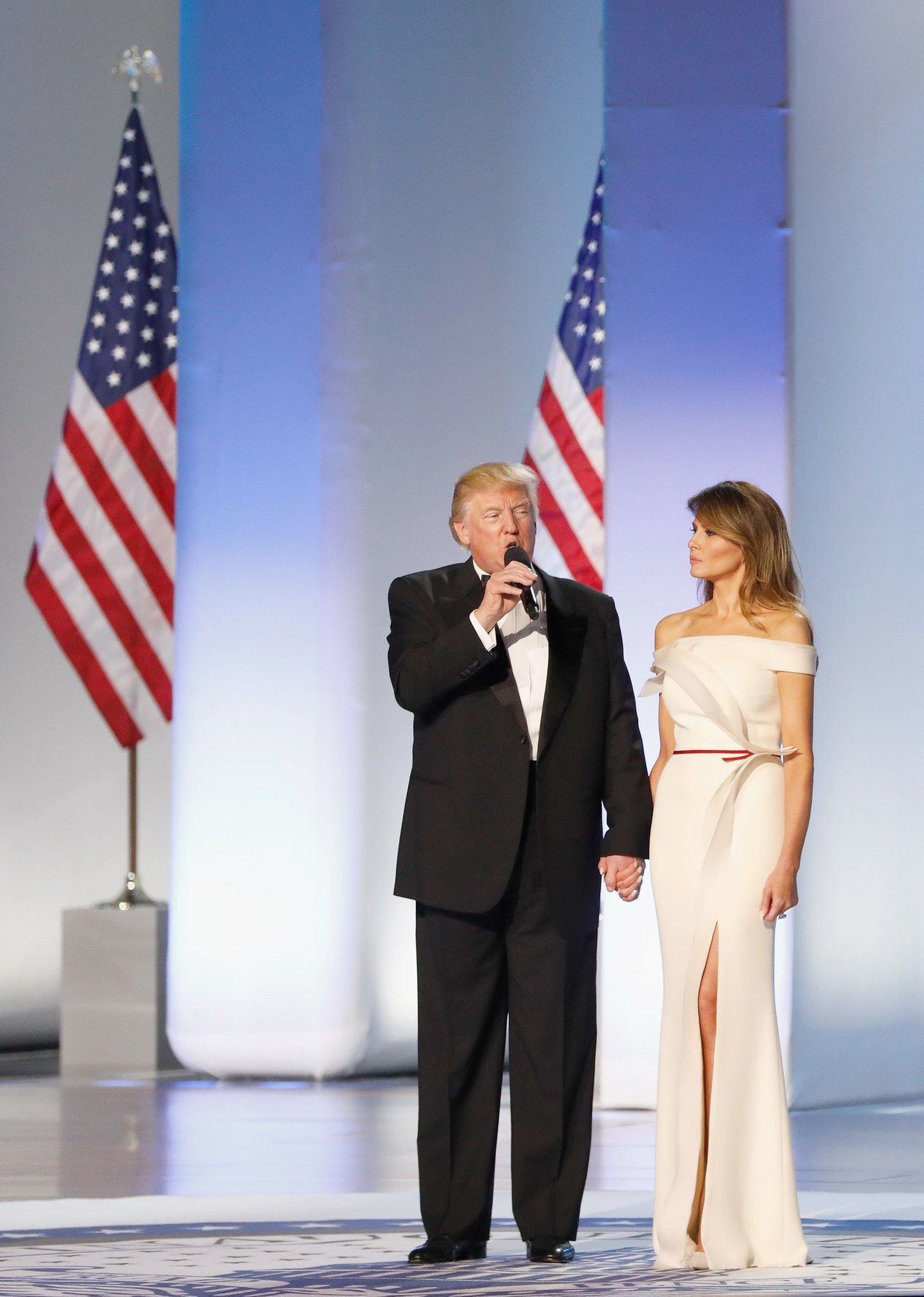 主席 Donald Trump and first lady Melania Trump