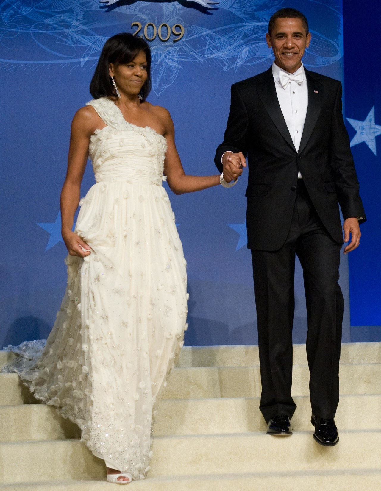 巴拉克 and Michelle Obama at their 2009 inaugural ball 