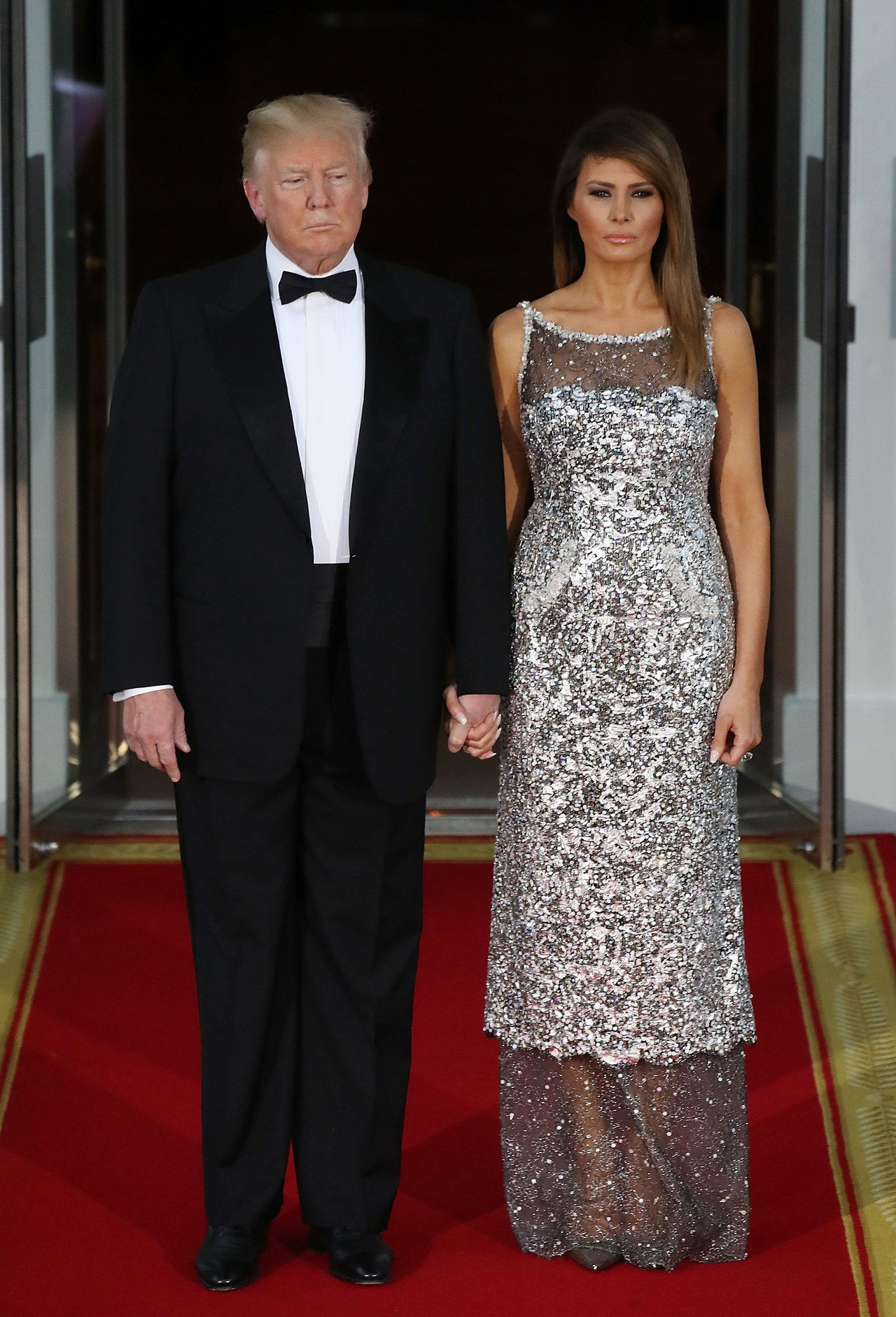 主席 Trump And First Lady Hosts State Dinner For French President Macron And Mrs. Macron