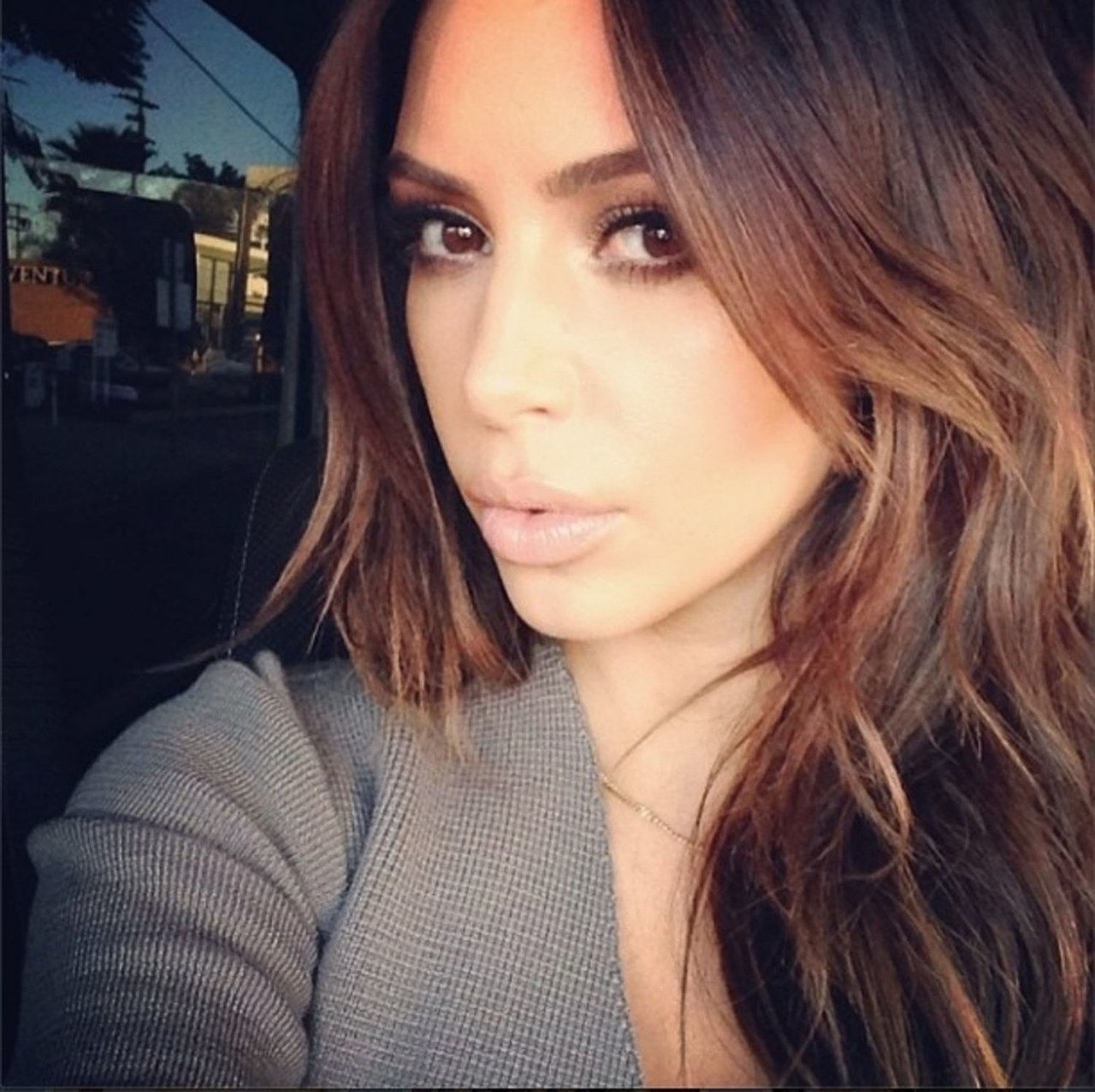 Kim kardashian brown hair blond hair