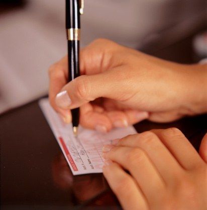 0224 guest writing out wedding gift check we