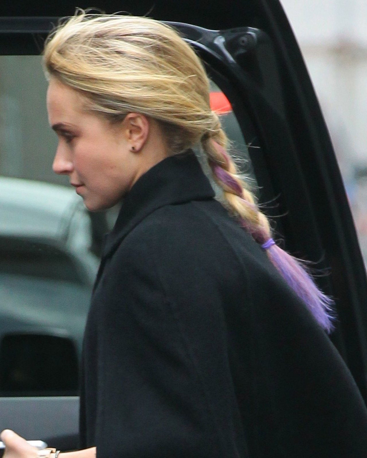 Hayden panettiere purple braid