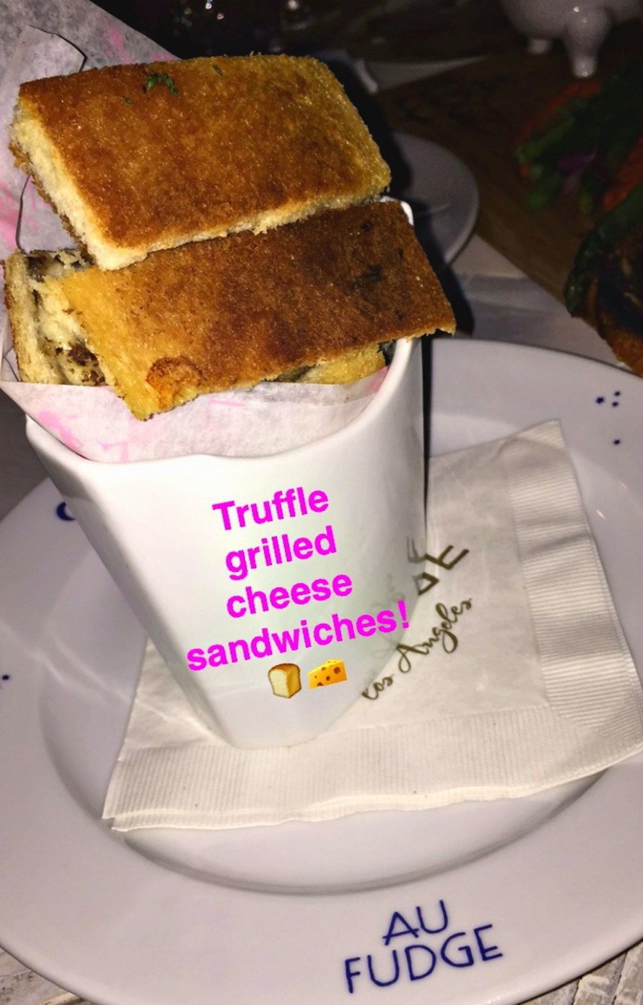 trufa grilled cheese sandwiches au fudge