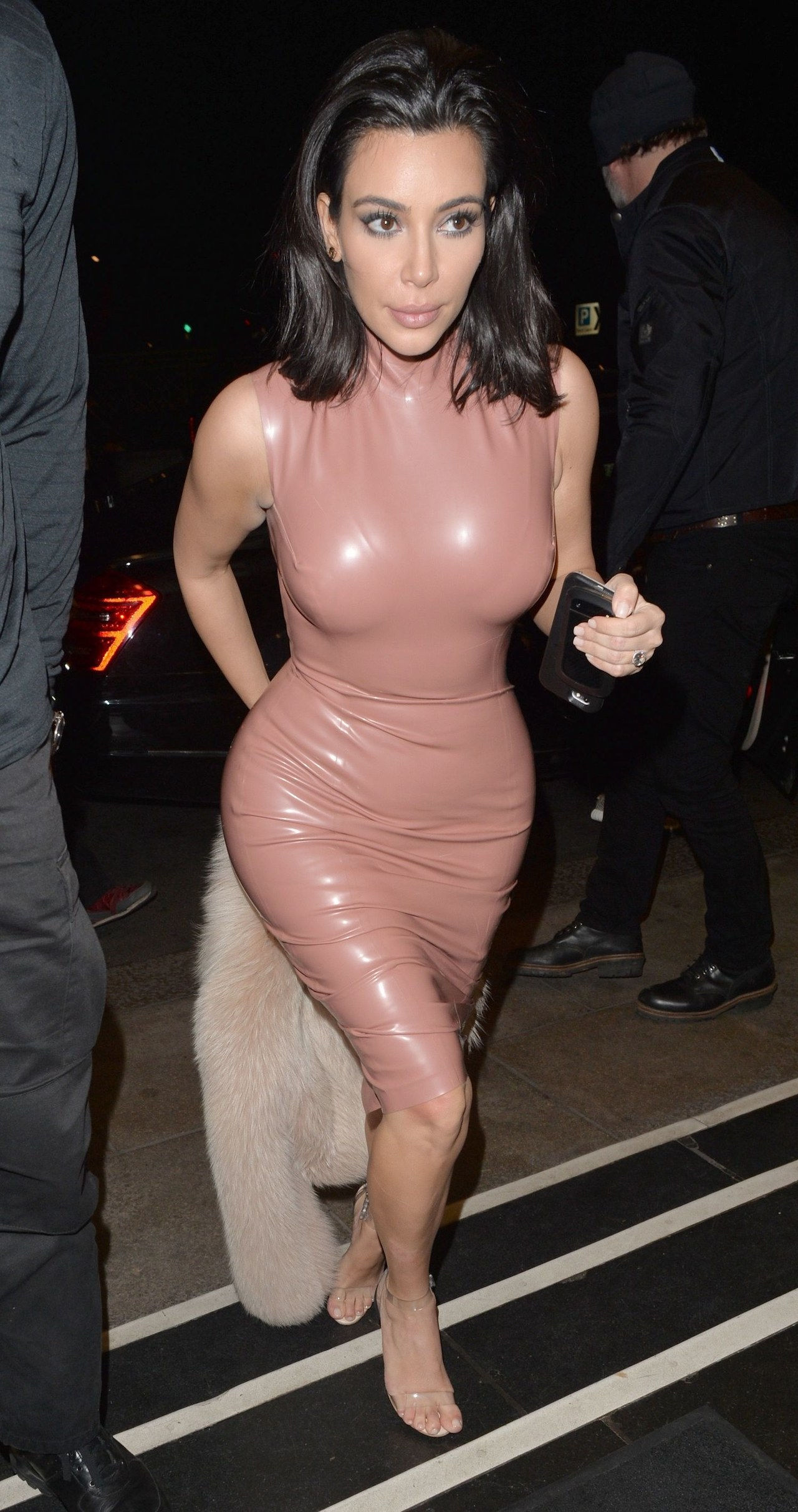 kim kardashian west nude outfit february 2015