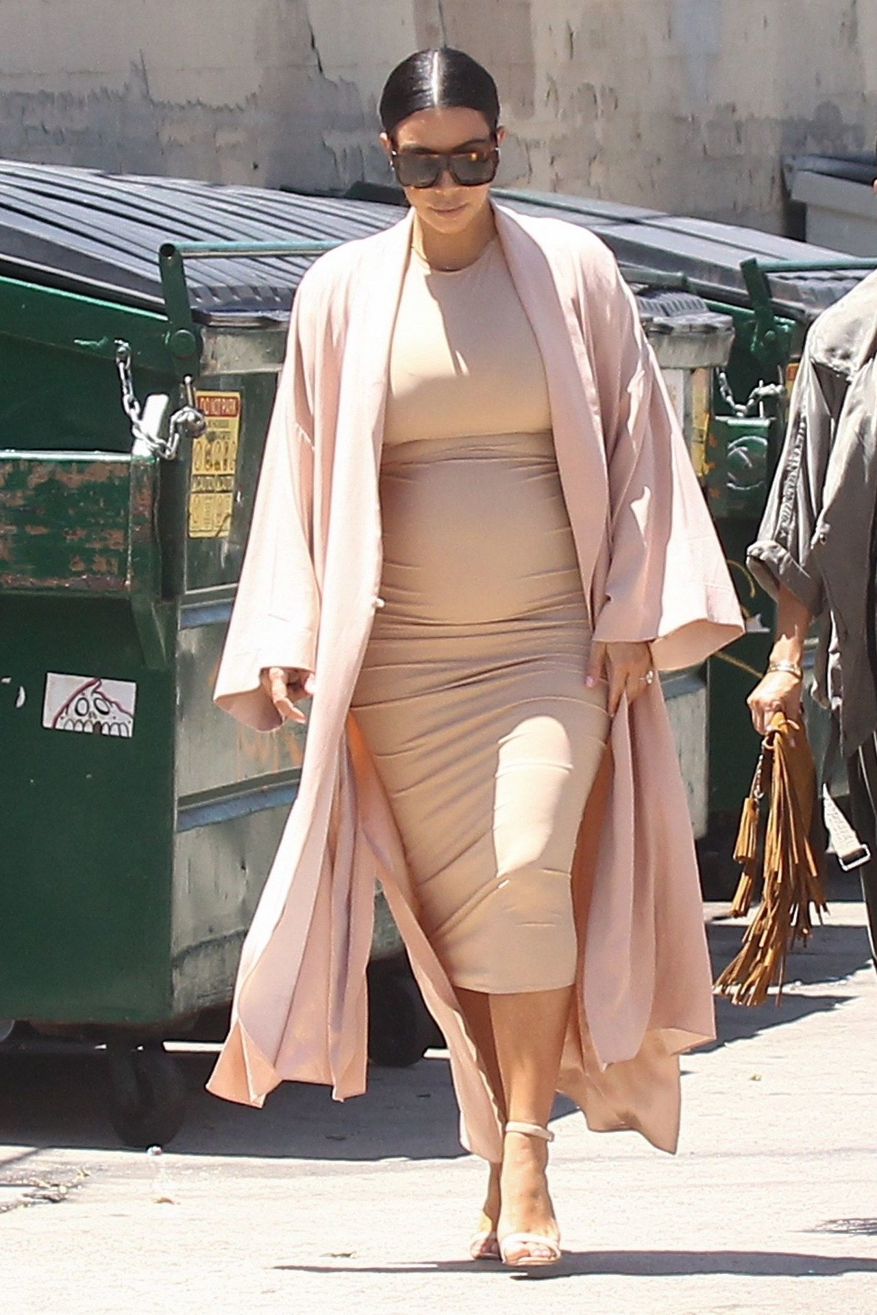 kim kardashian west nude outfit july 2015