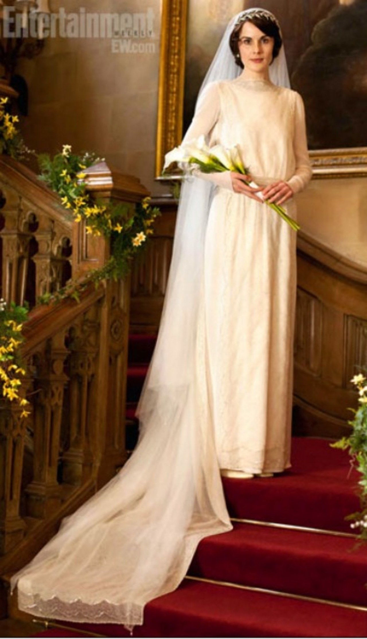 Downton abbey lady mary wedding dresses wedding gown