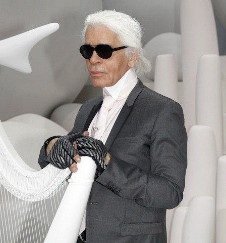 1111 karl lagerfeld with a harp fa