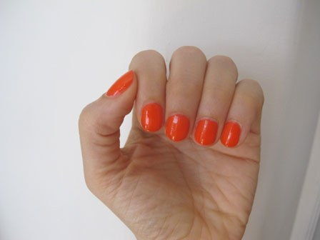 0625 orange fix maybelline color shock nail polish bd