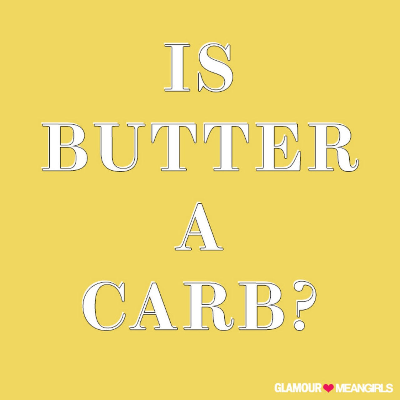 je butter a carb