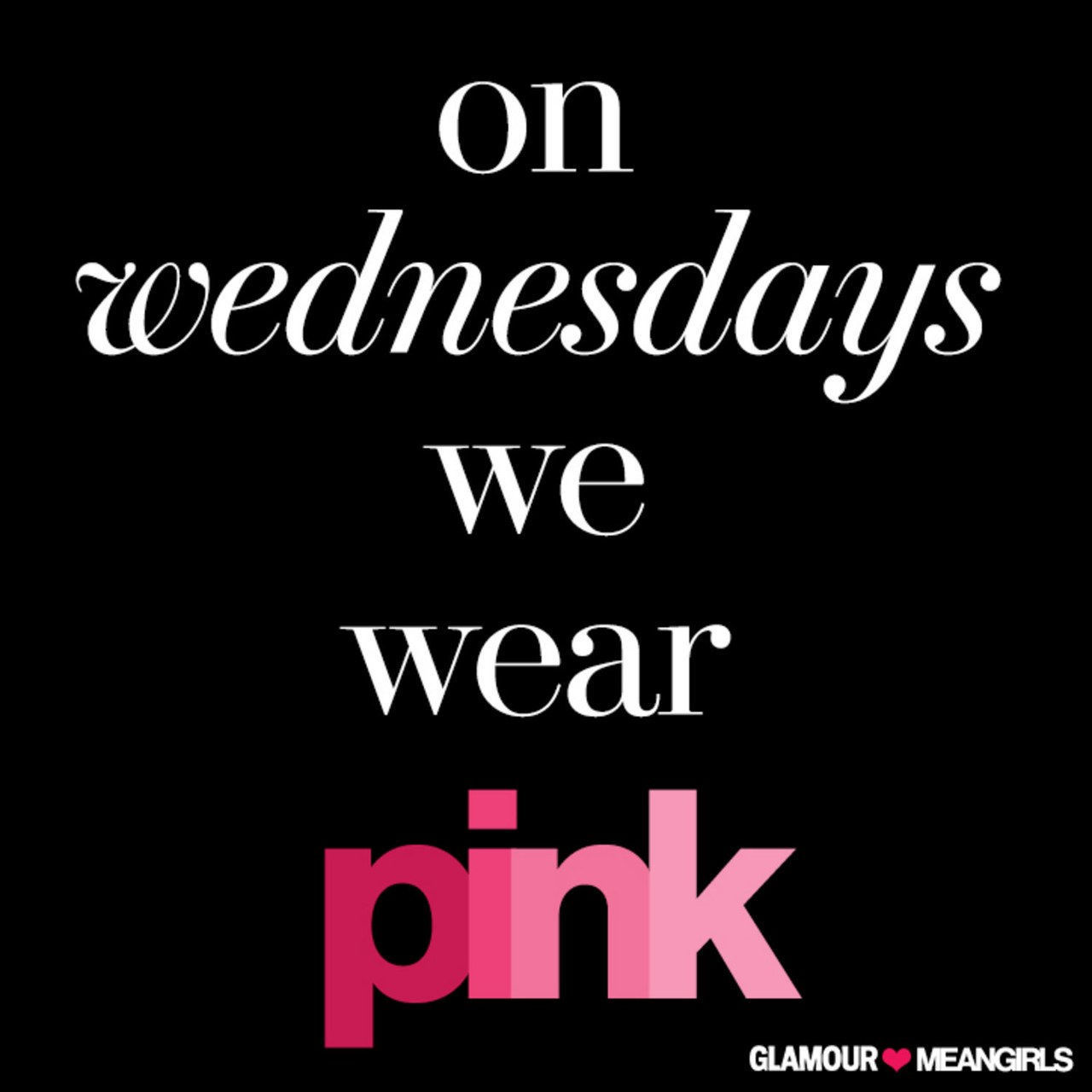 na wed we wear pink