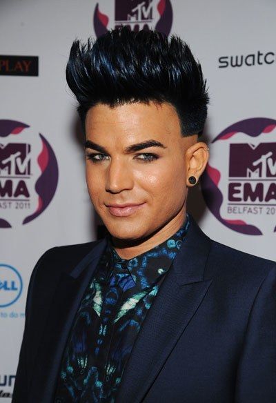 1107 adam lambert blue tipped hair color bd