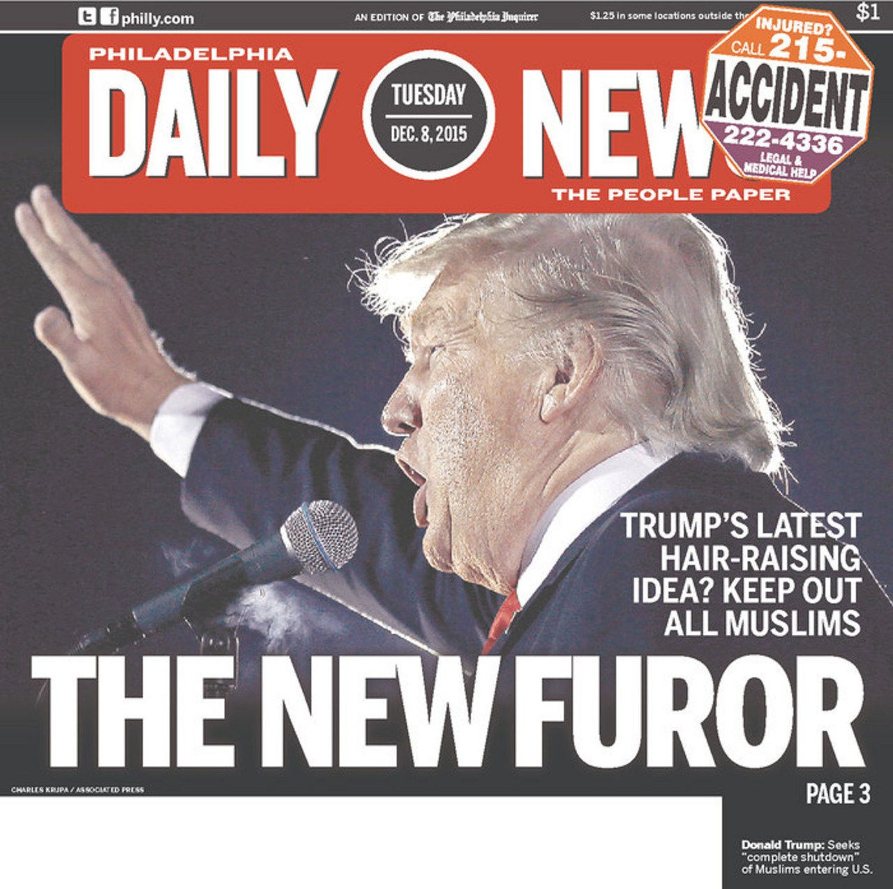 费城 Daily News Donald Trump