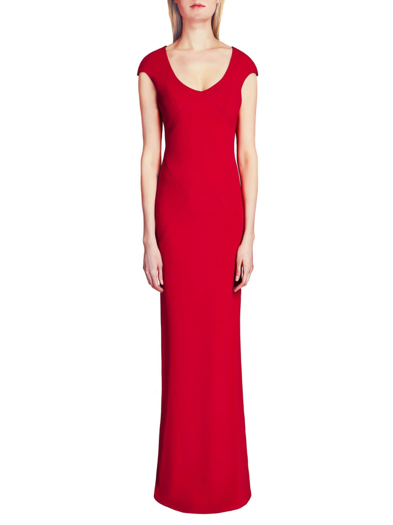 سونيا morgan red evening gown