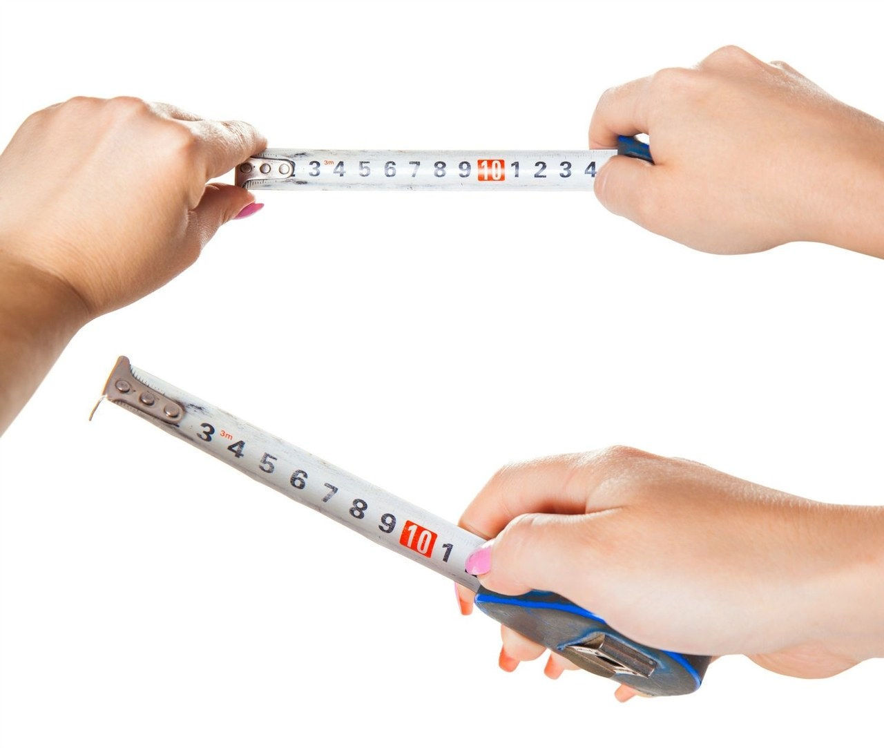 mujer measuring