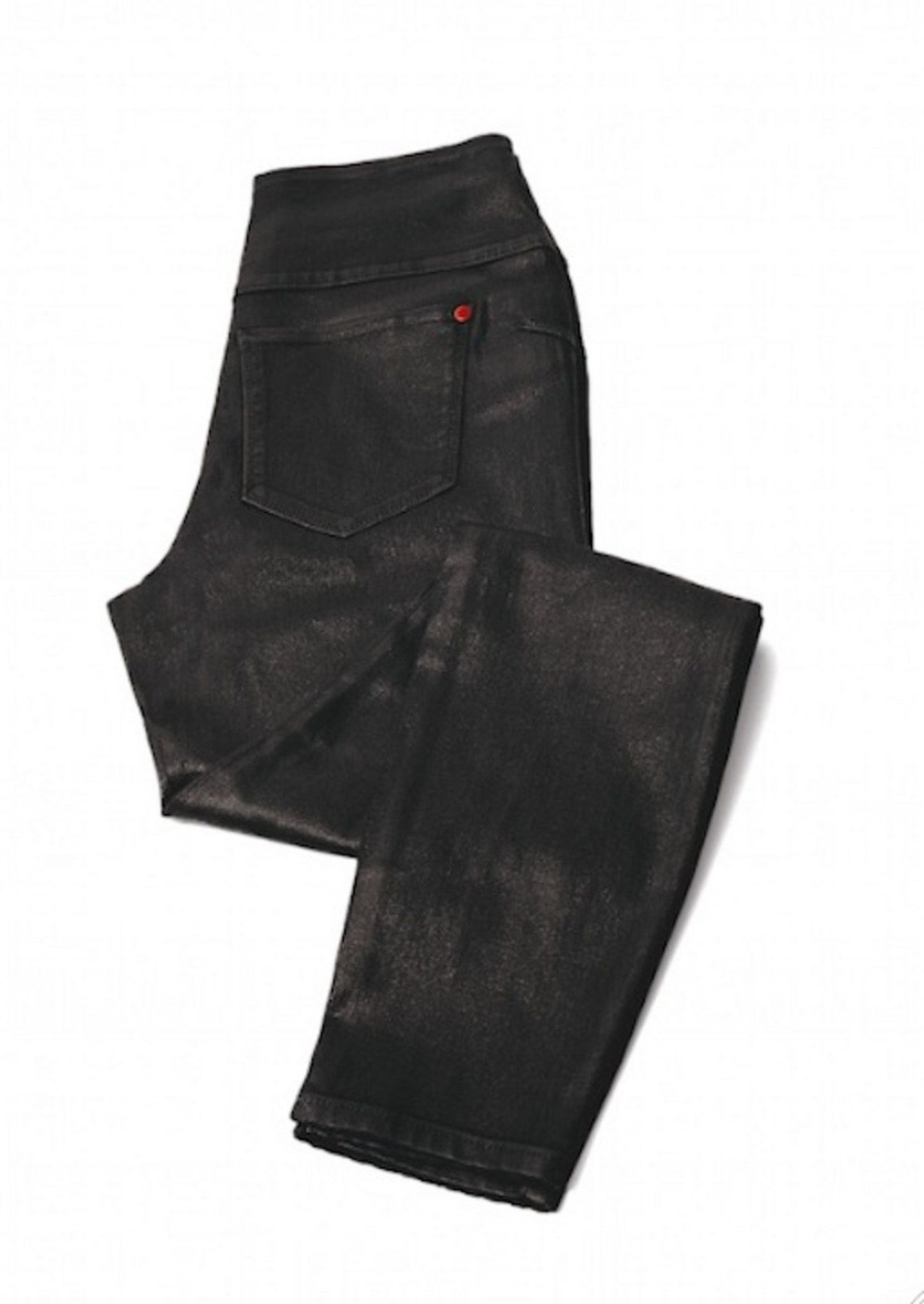 SPANX black flat jeans