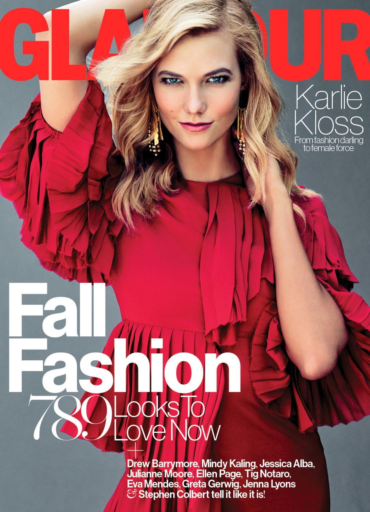 Karlie Kloss on the September 2015 cover of *Glamour*