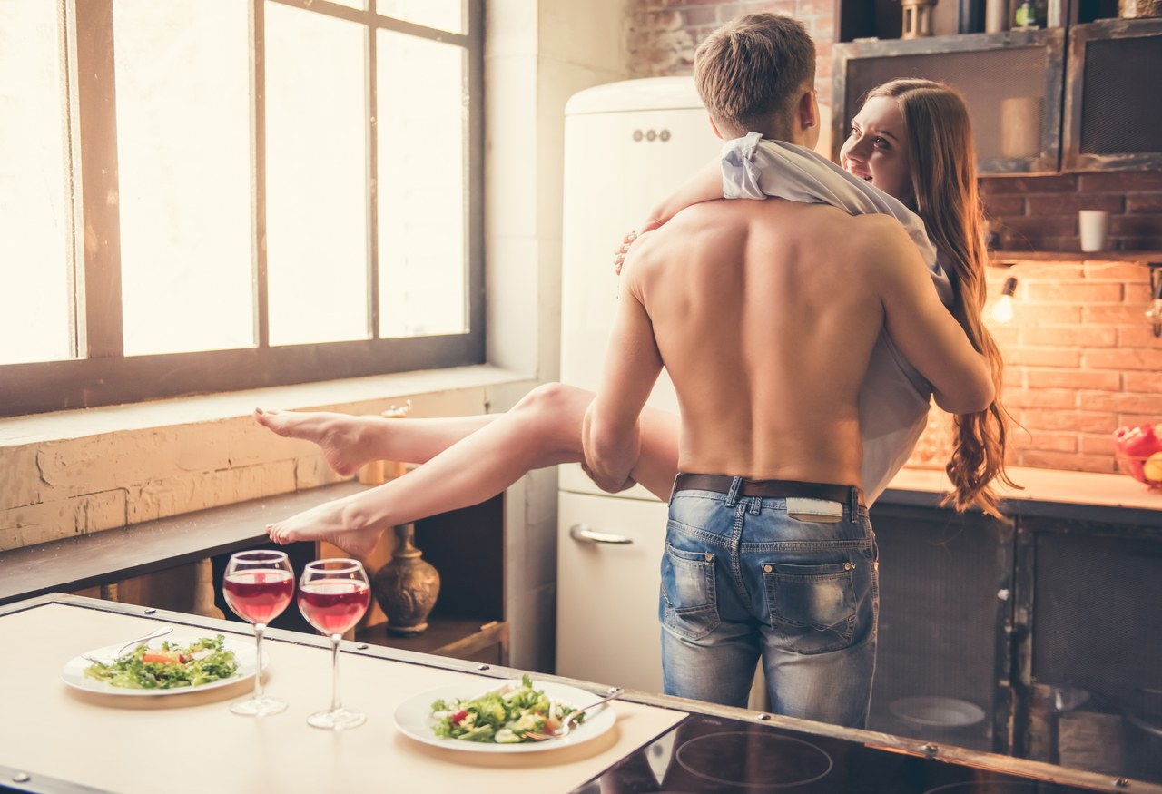 bedst places to have sex: kitchen