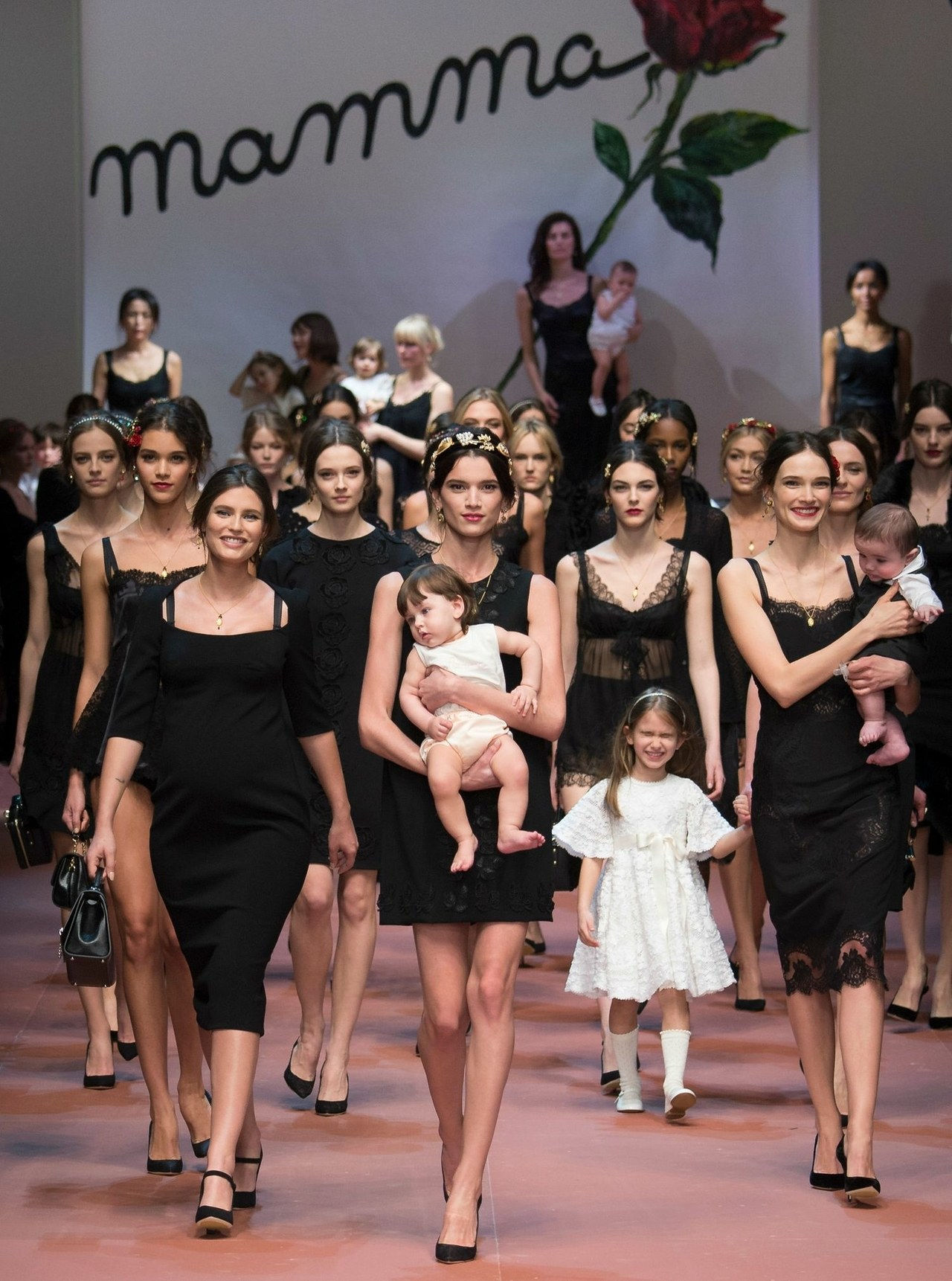 Dolce gabanna fall 2015 runway show moms babies