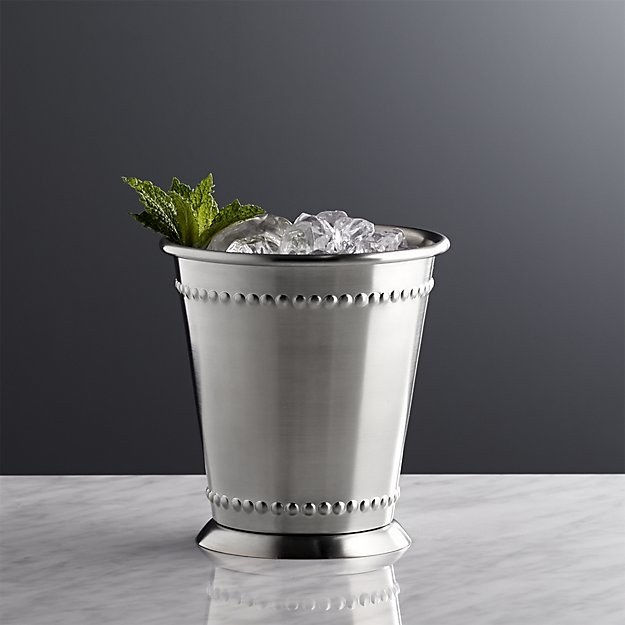 [Mint Julep Cup](http://www.crateandbarrel.com/mint-julep-cup/s685680) from Crate & Barrel, $19.95.