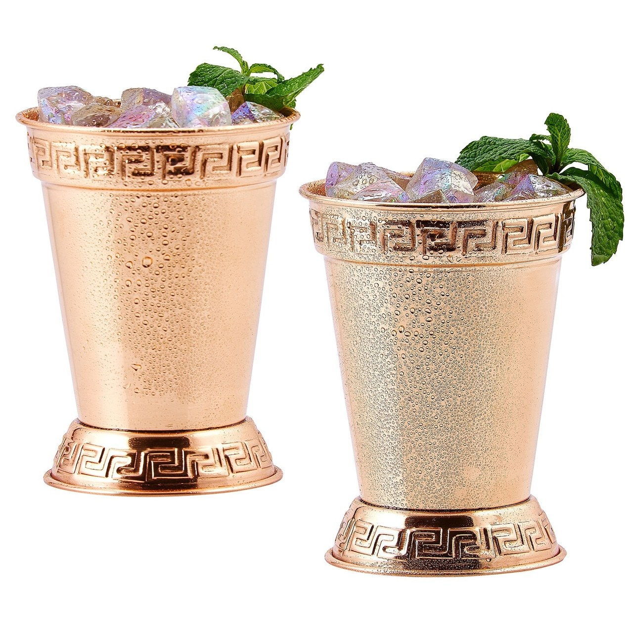 [Gammel Dutch Copper Mint Julep Cups](http://www.hayneedle.com/product/old-dutch-12-oz-copper-mint-julep-cups-set-of-2.cfm) from Hayneedle, $30.02 for 2.