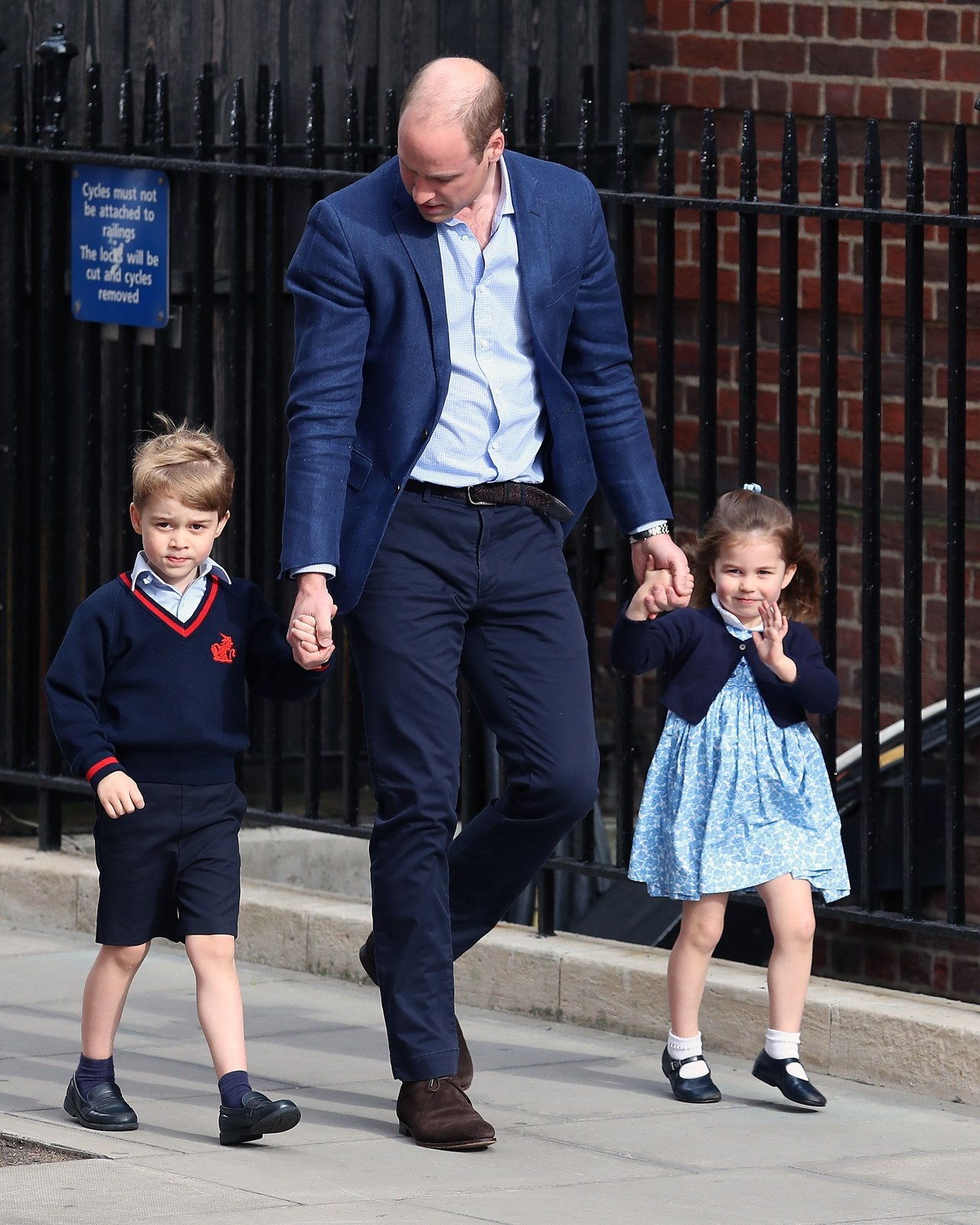ال Duke & Duchess Of Cambridge Depart The Lindo Wing With Their New Baby Boy - April 23, 2018