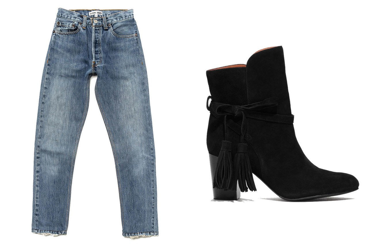 nyfw street style cropped jeans booties acne stories