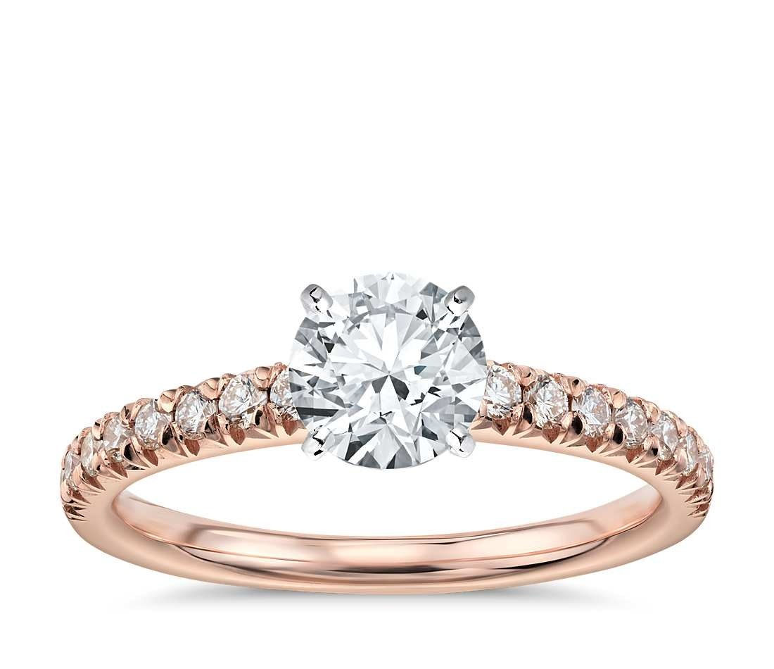 [法国 Pavé Diamond Engagement Ring in 14k Rose Gold](http://www.bluenile.com/build-your-own-ring/french-pave-diamond-ring-14k-rose-gold_49650){: rel=nofollow}, $1,1600 (setting only).