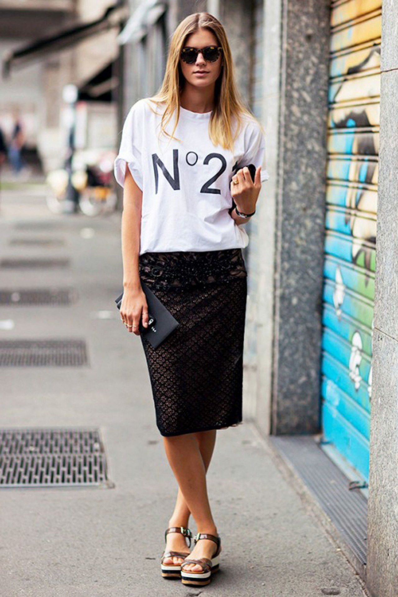graphic tee stockholm street style