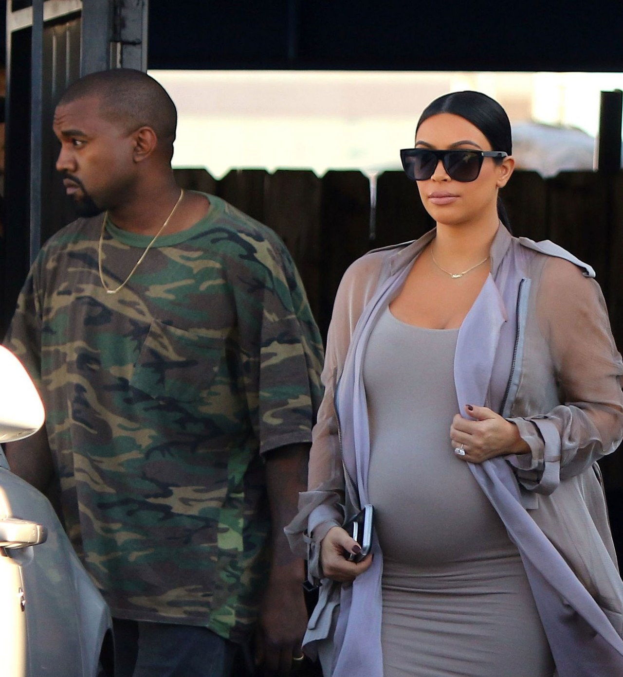 kim west kanye west out together style